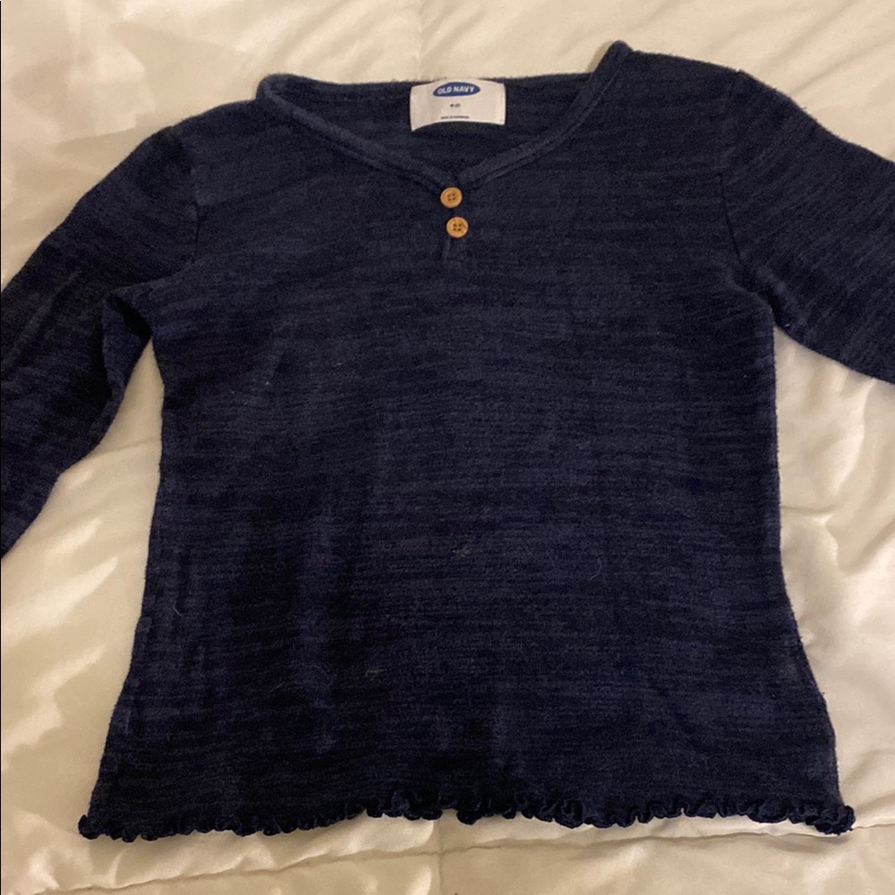 Old Navy Dark Blue Knit Top